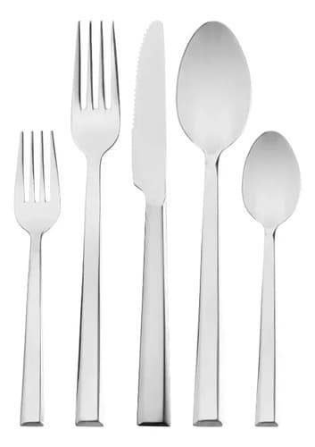 Faqueiro Toledo 30 Peças Aço Inox - Lyor Prateado