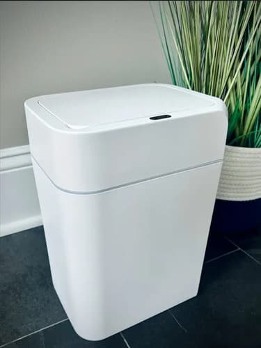 Lixeira 12l Com Sensor Automático Nkf Home Para Banheiro Branco