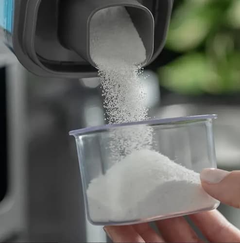Kit 2 Dispenser Organizador Lavanderia Copo Medidor 2,3l Cinza