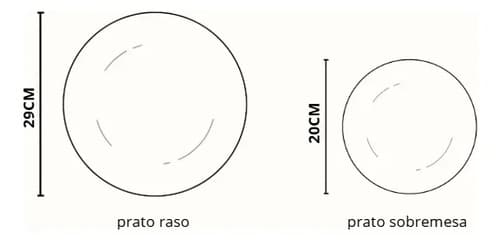 Jogo De Prato Porcelama Strip 12 Peças Alleanza Azul Liso