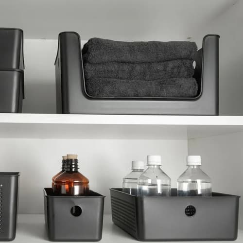 Caixa Cesto Flow Com Abertura Frontal 16 Litros Organizador Branco