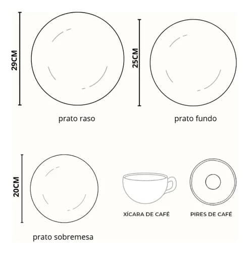 Jogo De Jantar Stripe 30 Pçs Com Xícara 6 Pessoas Verde Stripe
