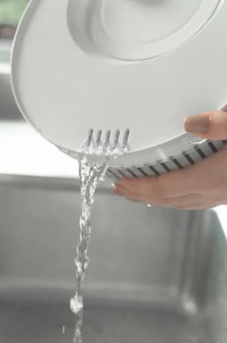 Secador Organizador Saladas 5,5l Centrifuga Clear Fresh Ou Branco