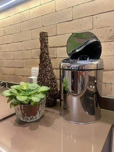 Lixeira Automática 3l Aço Inox Lx 3 Nkf Com Sensor Cinza
