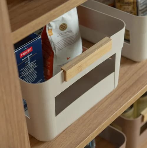 Cesto Organizador Lavanderia/despensa 14l Lume Bege